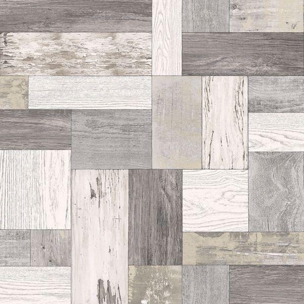 a street prints Knock on Wood Neutral Distressed Wallpaper