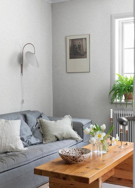 A Street Prints Kristina Off-White Botanical Wallpaper