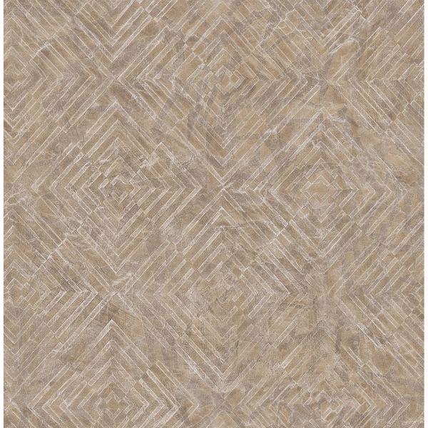 a street prints Labyrinth Bronze Geometric Wallpaper
