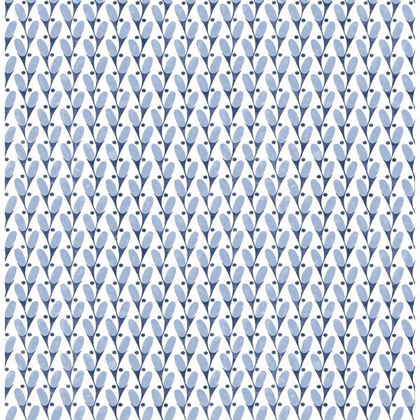 a street prints Landon Blue Abstract Geometric Wallpaper