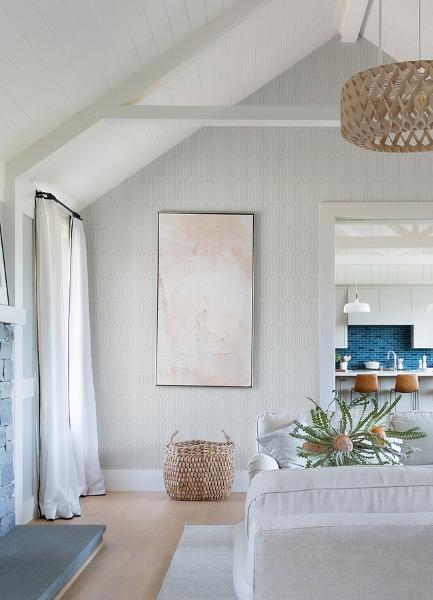 A Street Prints Lars Light Grey Retro Wave Wallpaper