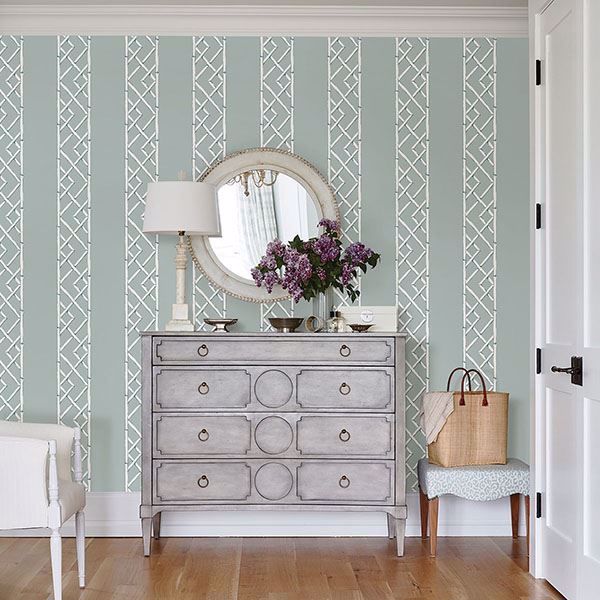 A Street Prints Latticework Aqua Wallpaper By Sarah Richardson