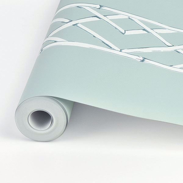 A Street Prints Latticework Aqua Wallpaper By Sarah Richardson