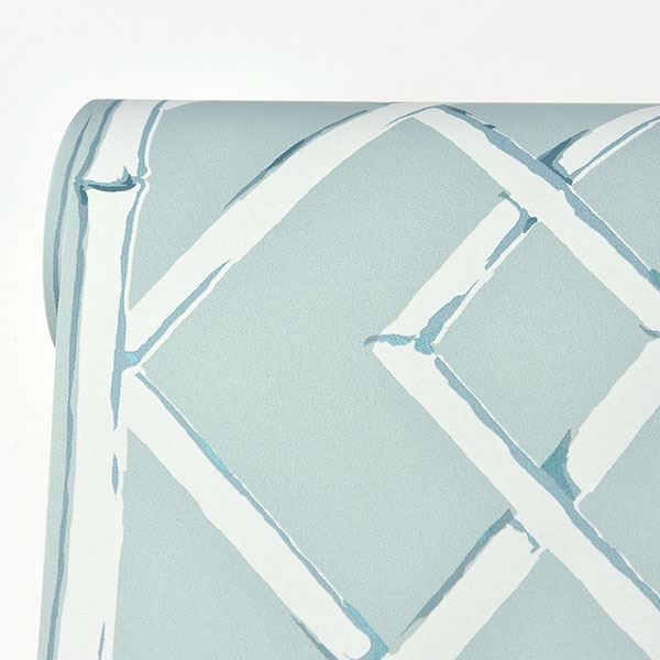 A Street Prints Latticework Aqua Wallpaper By Sarah Richardson