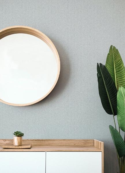 A Street Prints Lawndale Blue Textured Pinstripe Wallpaper