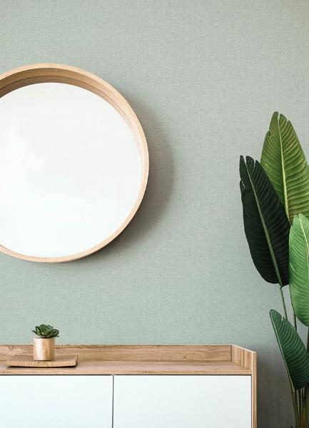 A Street Prints Lawndale Sage Textured Pinstripe Wallpaper