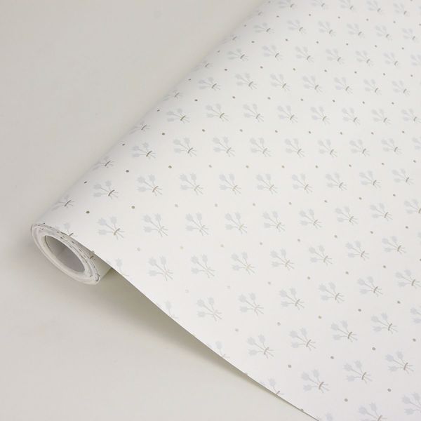 A Street Prints Lili White Miniature Floral Wallpaper