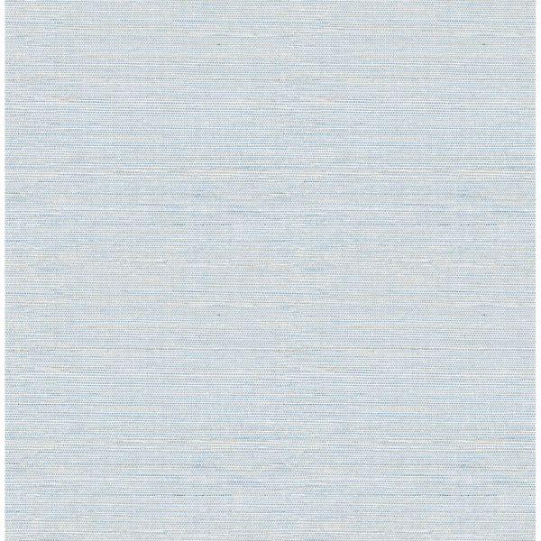 a street prints Lilt Blue Faux Grasscloth Wallpaper