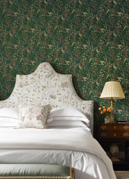 A Street Prints Linden Dark Green Jungle Canopy Wallpaper