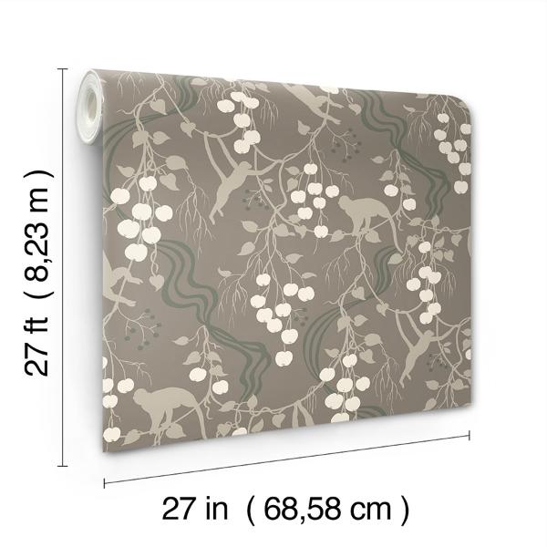 A Street Prints Linden Stone Jungle Canopy Wallpaper