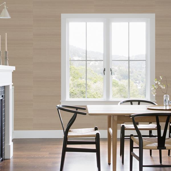 A Street Prints Ling Mauve Sisal Grasscloth Wallpaper