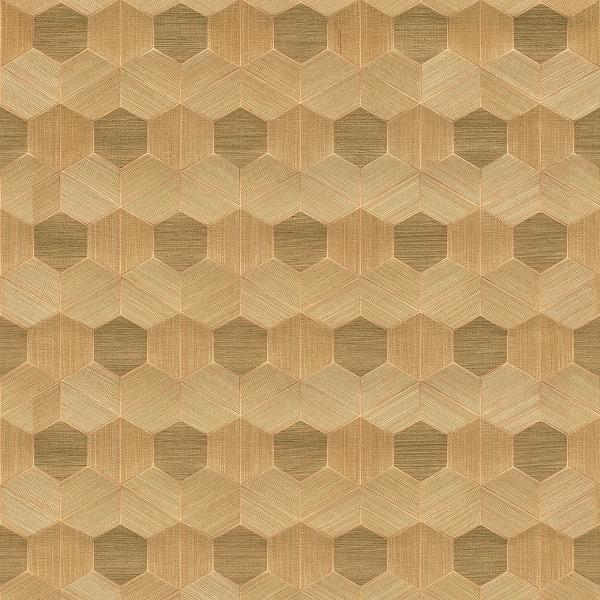a street prints Linzhi Copper Sisal Grasscloth Inlay Wallpaper