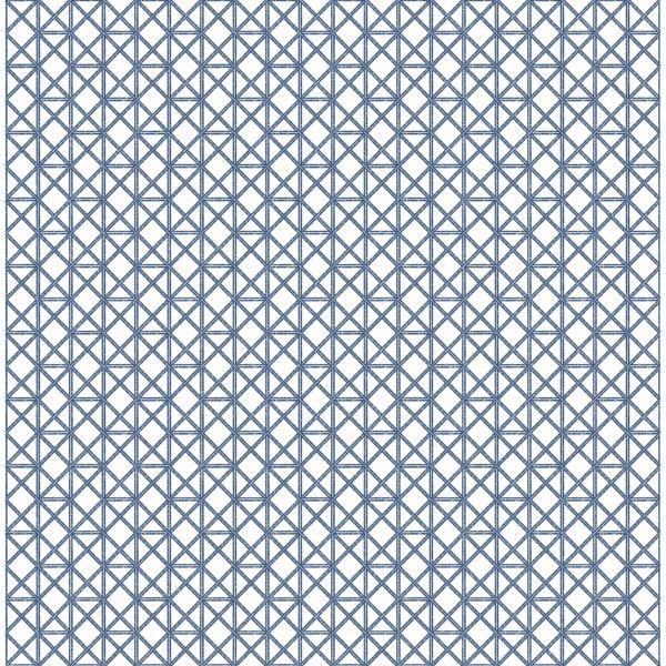 a street prints Lisbeth Blue Geometric Lattice Wallpaper