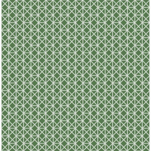 a street prints Lisbeth Green Geometric Lattice Wallpaper