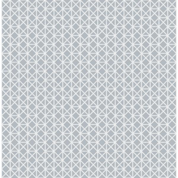 a street prints Lisbeth Grey Geometric Lattice Wallpaper