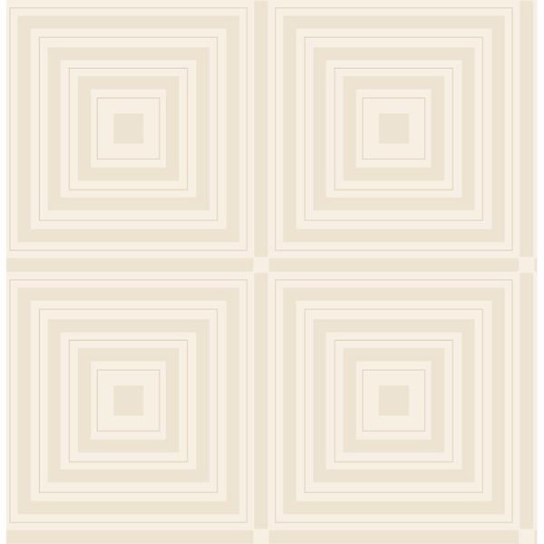 a street prints Luminous Platinum Beaded Geometric Wallpaper
