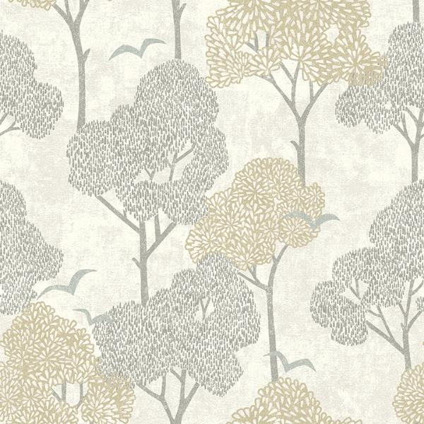 a street prints Lykke Neutral Textured Tree Wallpaper