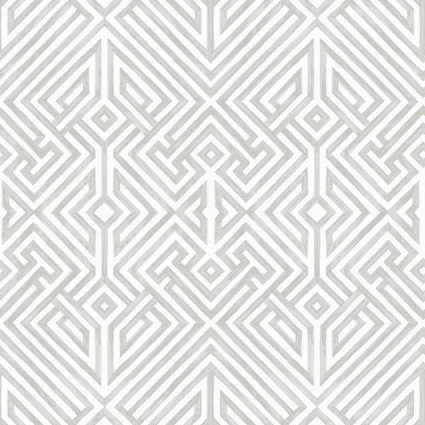 a street prints Lyon Silver Geometric Key Wallpaper