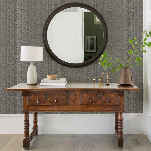 A Street Prints Mackintosh Charcoal Textural Wallpaper