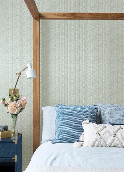 A Street Prints Mackintosh Turquoise Textural Wallpaper