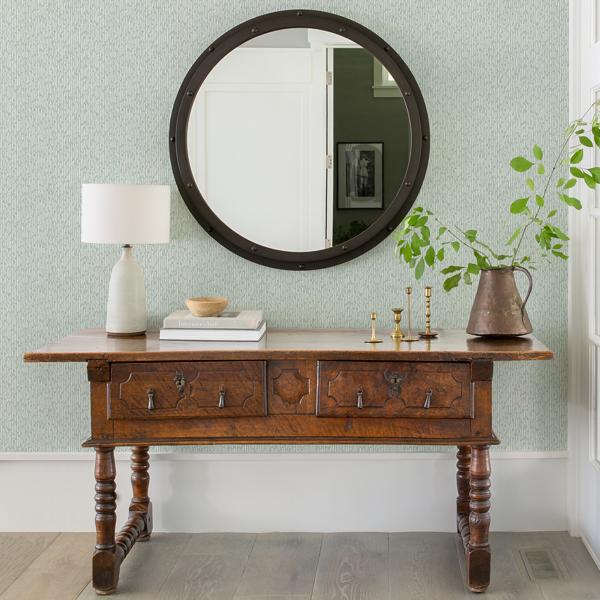 A Street Prints Mackintosh Turquoise Textural Wallpaper