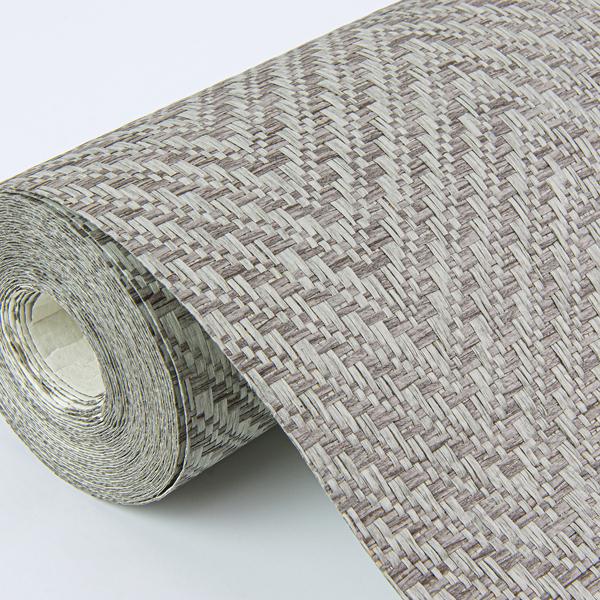 A Street Prints Madoka Dark Grey Paper Weave Grasscloth Wallpaper