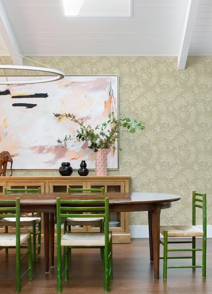 A Street Prints Maeve Butter Jacobean Trail Wallpaper