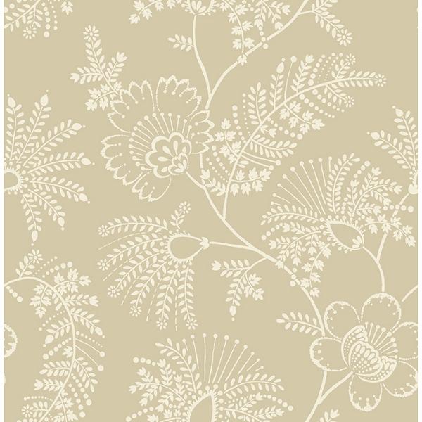 a street prints Maeve Butter Jacobean Trail Wallpaper