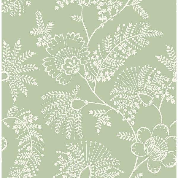 a street prints Maeve Sage Jacobean Trail Wallpaper