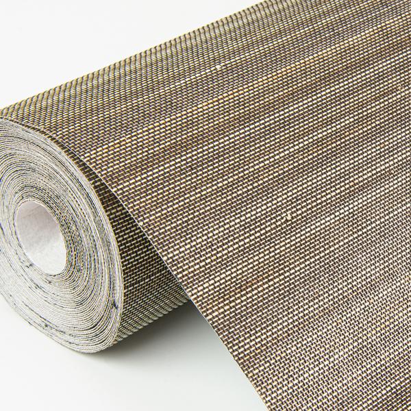 A Street Prints Mai Dark Grey Abaca Grasscloth Wallpaper