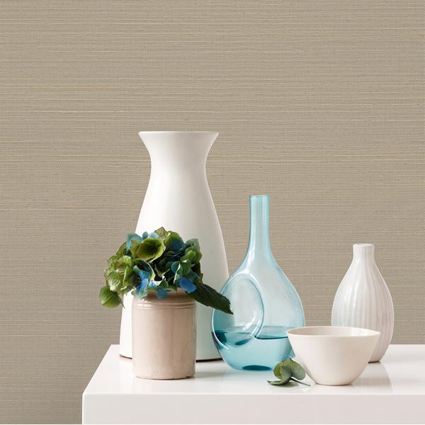 A Street Prints Mai Lavender Abaca Grasscloth Wallpaper