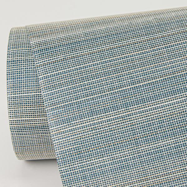 A Street Prints Mai Turquoise Abaca Grasscloth Wallpaper