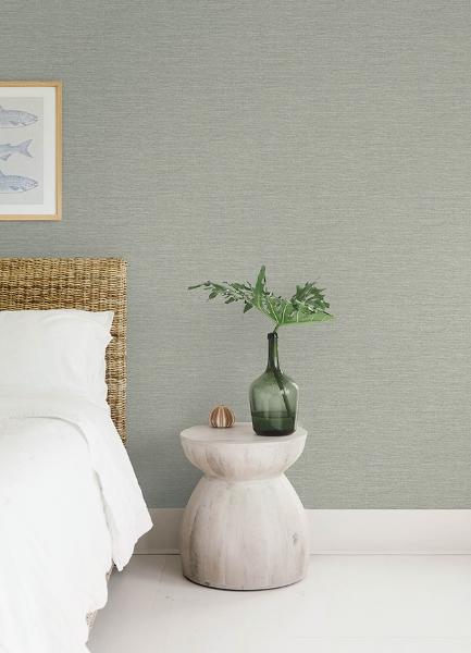 A Street Prints Malin Seafoam Faux Grasscloth Wallpaper