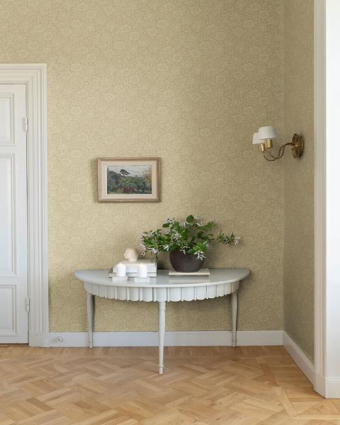 A Street Prints Mallow Butter Floral Vine Wallpaper