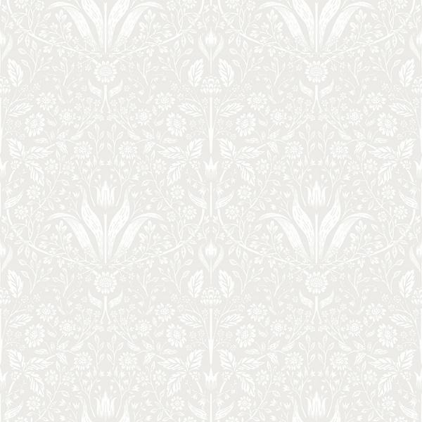 a street prints Mara Light Grey Tulip Ogee Wallpaper