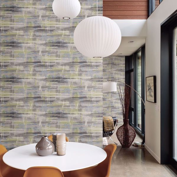 A Street Prints Marari Green Distressed Texture Wallpaper