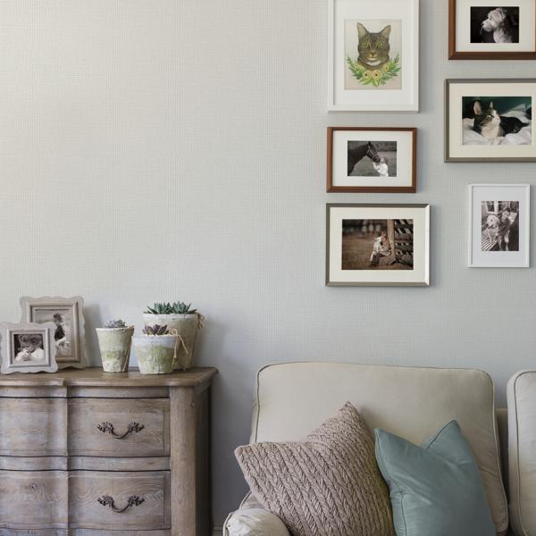 A Street Prints Marblehead Dove Crosshatched Grasscloth Wallpaper