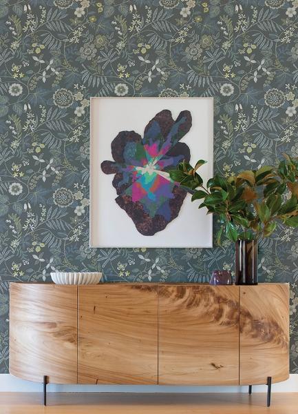 A Street Prints Marilyn Light Grey Floral Trail Wallpaper By Scott Living