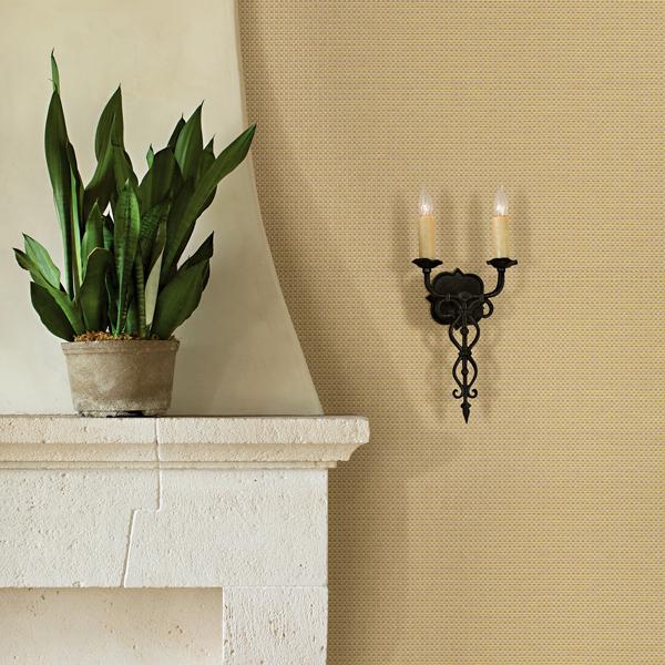 A Street Prints Maylin Gold Paper Weave Grasscloth Wallpaper