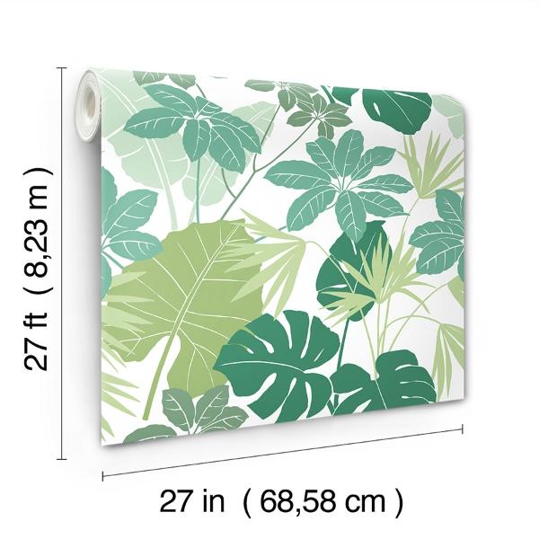 A Street Prints Medellin Green Rainforest Floor Wallpaper