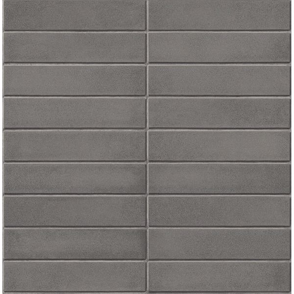 a street prints Midcentury Modern Dark Grey Brick Wallpaper