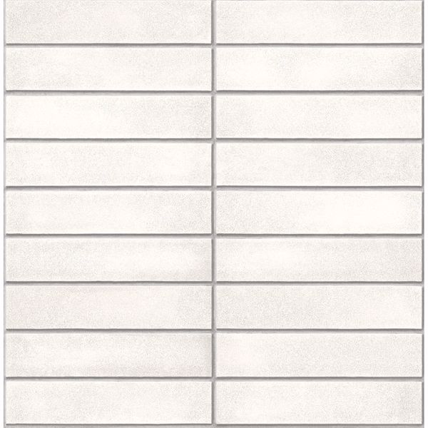 a street prints Midcentury White Modern Bricks Wallpaper