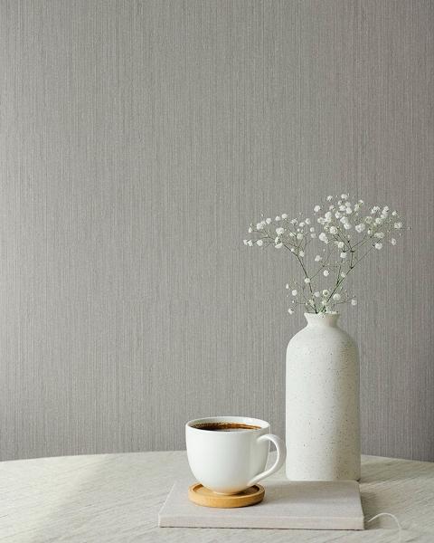 A Street Prints Midolin Canvas Taupe Texture Wallpaper