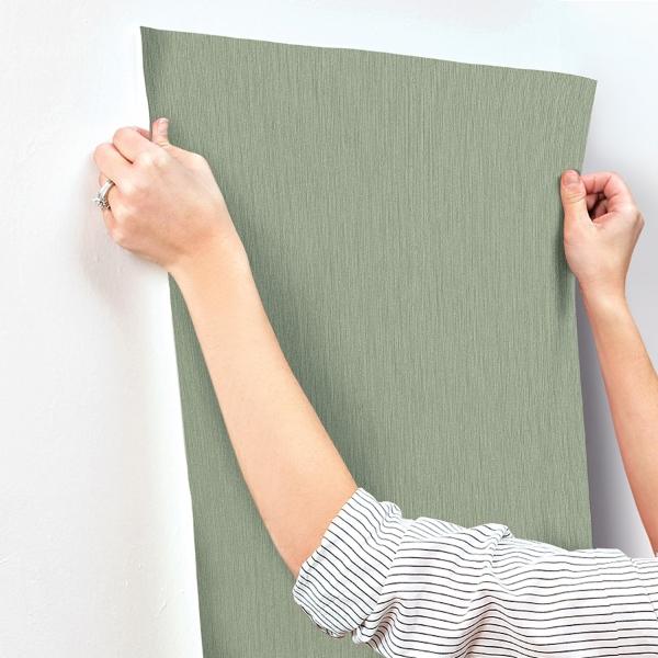 A Street Prints Midolin Oregano Green Texture Wallpaper