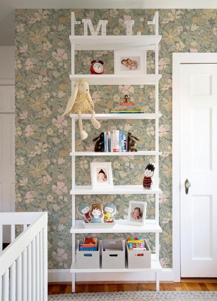 A Street Prints Midsommar Grey Floral Medley Wallpaper