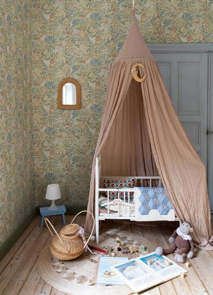 A Street Prints Midsommar Light Green Floral Medley Wallpaper