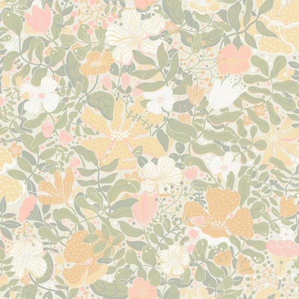 a street prints Midsommar Pastel Floral Medley Wallpaper