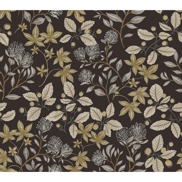 a street prints Mildred Black Botanical Trail Wallpaper
