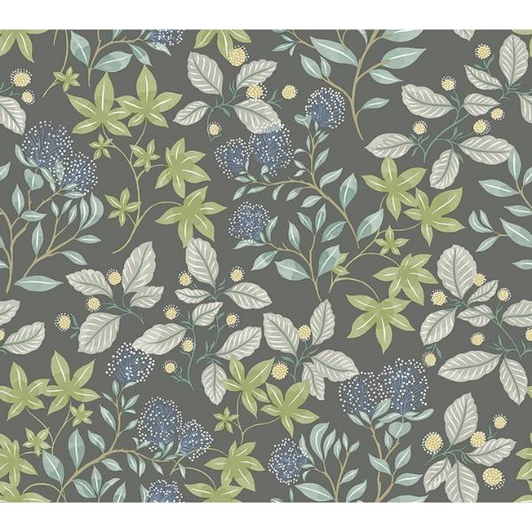 a street prints Mildred Charcoal Botanical Trail Wallpaper