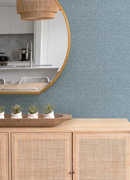 A Street Prints Minerva Denim Texture Geometric Wallpaper